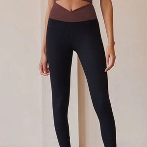 NWOT Strut This Stevie Ankle Legging Black/Brown Size Small